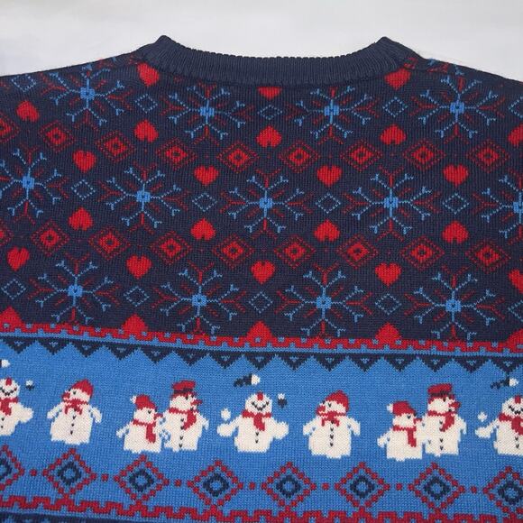You Look Ugly Today Christmas Sweater Adult Size S Red Blue Fair Isle Holiday - Picture 10 of 11
